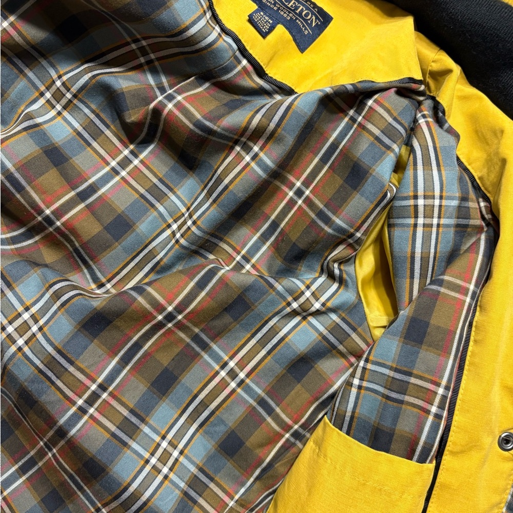 Pendleton Yellow Utility Jacket With Plaid Interi… - image 6